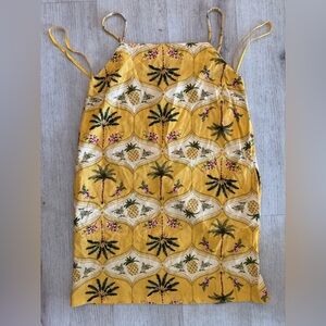 Tropical Yellow Drawstring Cover